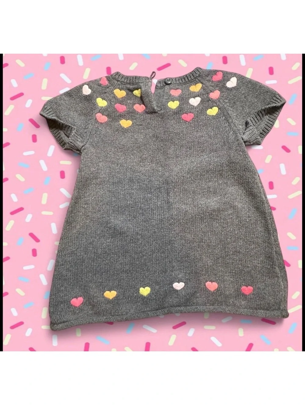 Gymboree gray knit sweater dress 2014